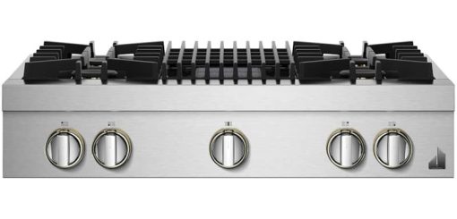 JennAir RISE 36" Stainless Steel Gas Professional-Style Rangetop With Grill