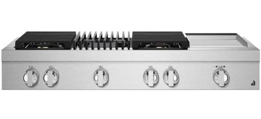JennAir NOIR 48" Stainless Steel Gas Professional-Style Rangetop With Chrome-Infused Griddle And Grill