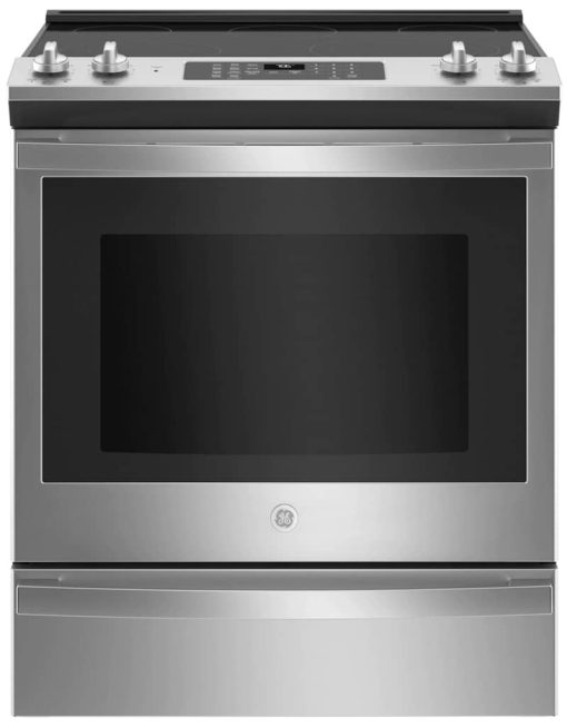 GE ADA 30" Stainless Steel Slide-In Electric Convection Range With No Preheat Air Fry