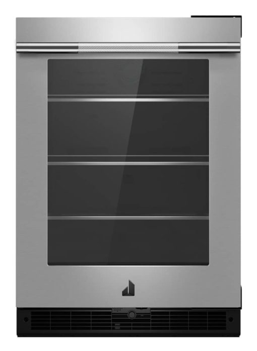 JennAir RISE 24" Stainless Glass Door Right-Hinge Undercounter Refrigerator