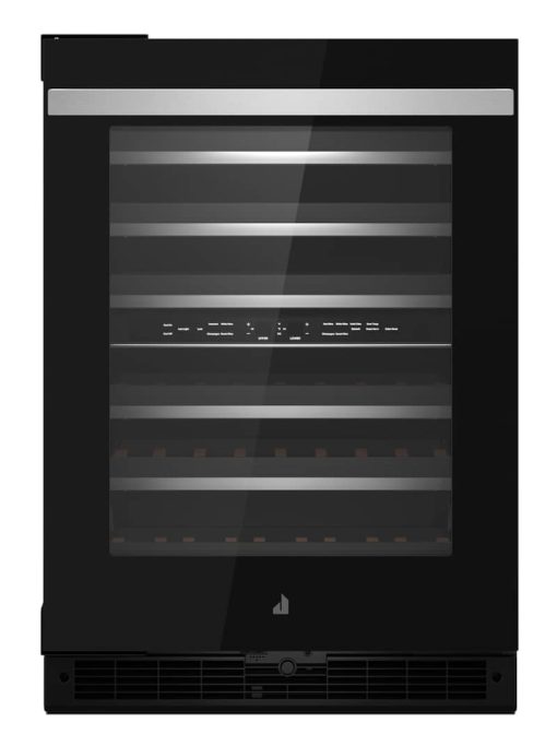 JennAir NOIR 24" Black Frame Left-Hinge Built-In Undercounter Wine Cellar