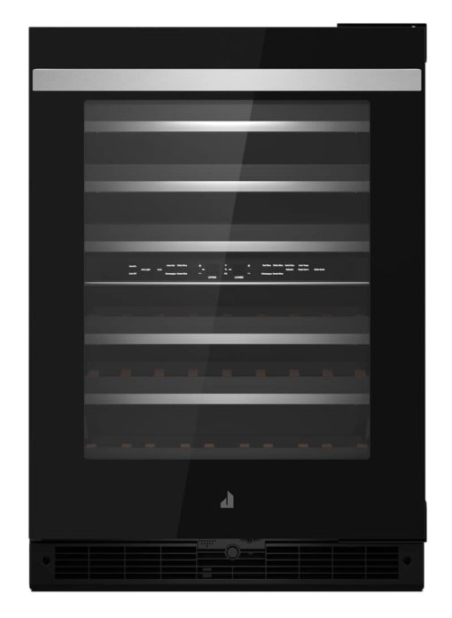 JennAir NOIR 24" Black Frame Right-Hinge Built-In Undercounter Wine Cellar