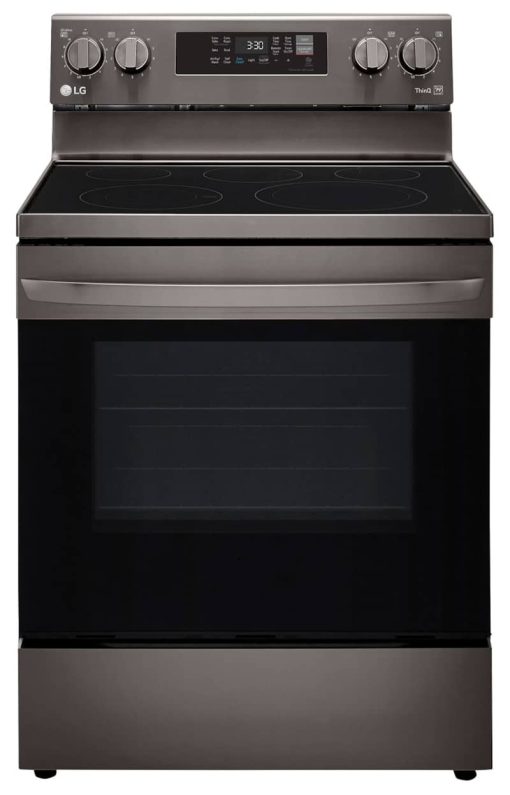 LG 6.3 Cu. Ft. PrintProof Black Stainless Steel Smart Wi-Fi Enabled Fan Convection Electric Range With Air Fry & EasyClean