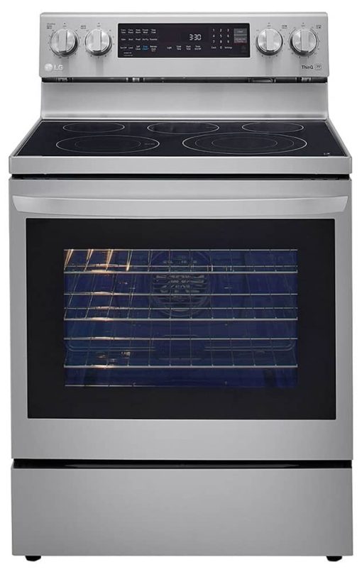 LG 6.3 Cu. Ft. PrintProof Stainless Steel Smart Wi-Fi Enabled Fan Convection Electric Range With Air Fry & EasyClean