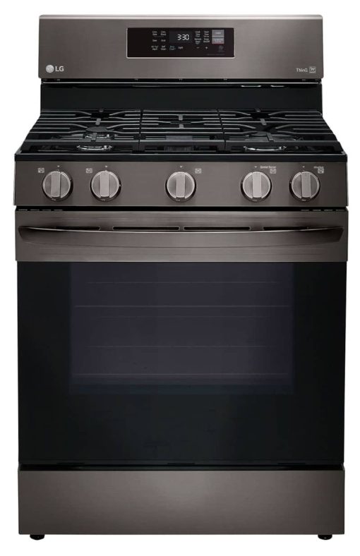 LG 5.8 Cu. Ft. PrintProof Black Stainless Steel Smart Wi-Fi Enabled Fan Convection Gas Range With Air Fry & EasyClean