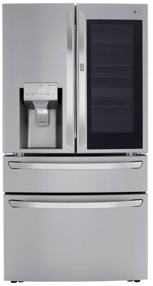 LG 23 Cu. Ft. PrintProof Stainless Steel Smart WiFi Enabled InstaView Door-In-Door Counter-Depth Refrigerator With Craft Ice Maker -