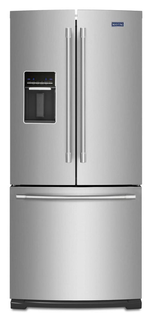 Maytag 30" Fingerprint Resistant Stainless Steel French Door Refrigerator With Exterior Water Dispenser