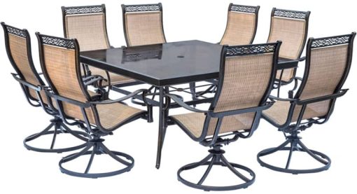 Hanover 9-Piece Manor Dining Patio Set