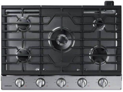 Samsung ADA 30" Stainless Steel Smart Gas Cooktop With Illuminated Knobs
