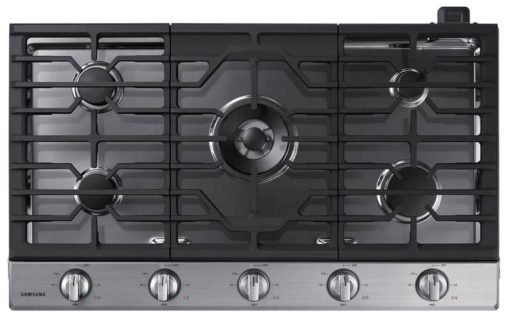 Samsung ADA 36" Stainless Steel Smart Gas Cooktop With Illuminated Knobs