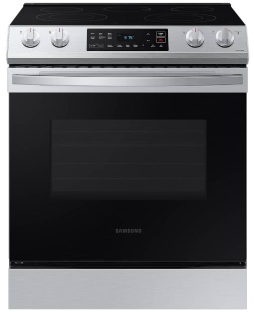 Samsung ADA 6.3 Cu. Ft. Fingerprint Resistant Stainless Steel Front Control Slide-In Electric Range