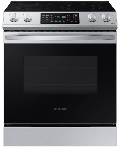 Samsung ADA 6.3 Cu. Ft. Fingerprint Resistant Stainless Steel Front Control Slide-In Electric Range With Convection