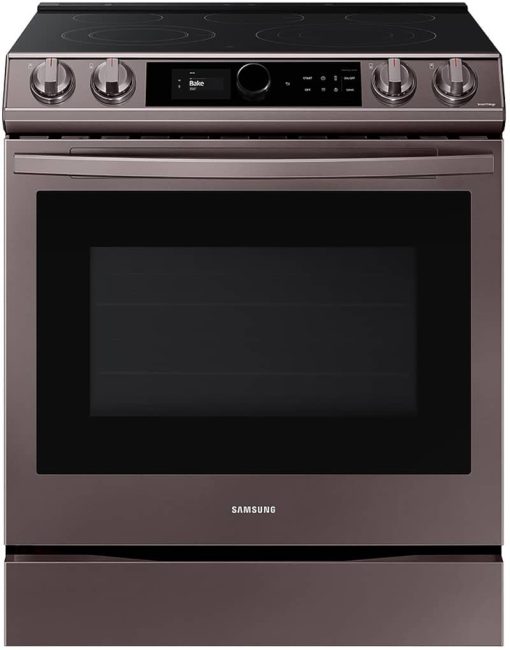 Samsung ADA 6.3 Cu. Ft. Fingerprint Resistant Tuscan Stainless Steel Slide-In Electric Range