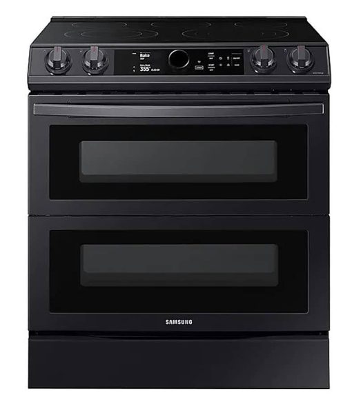 Samsung ADA 6.3 Cu. Ft. Fingerprint Resistant Black Stainless Steel Flex Duo Slide-in Electric Range With Smart Dial, Air Fry & Wi-Fi