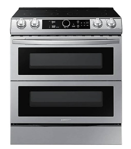 Samsung ADA 6.3 Cu. Ft. Fingerprint Resistant Stainless Steel Flex Duo Slide-in Electric Range With Smart Dial, Air Fry & Wi-Fi