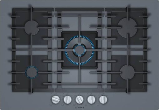 Bosch ADA Benchmark Series 30" Grey Tempered Glass Gas Cooktop