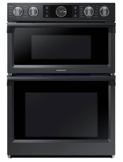 Samsung 30" Fingerprint Resistant Black Stainless Steel Built-In  Microwave Combination Wall Oven
