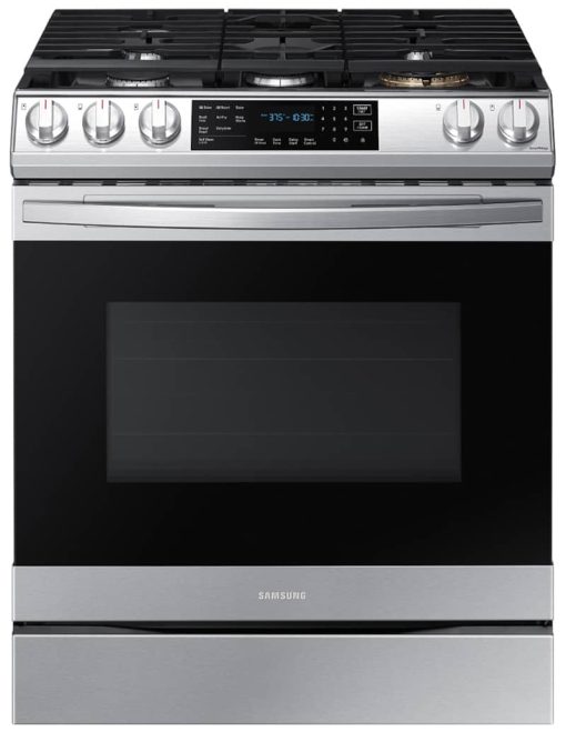 Samsung ADA 6 Cu. Ft. Fingerprint Resistant Stainless Steel Front Control Slide-In Gas Range With Air Fry