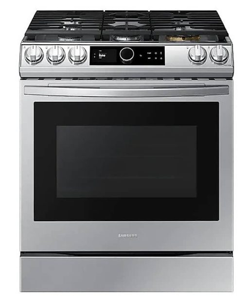 Samsung 6 Cu. Ft. Fingerprint Resistant Stainless Steel Slide-In Gas Range With Smart Dial, Air Fry & Wi-Fi