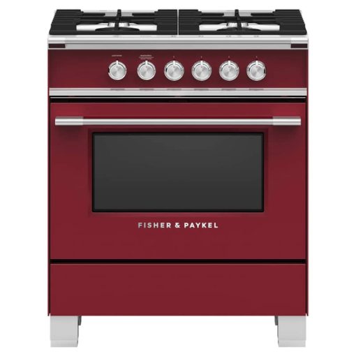 Fisher & Paykel Series 7 30" Red Gas Range With 4 Burners