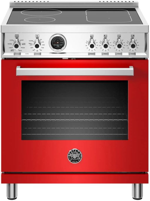 Bertazzoni Professional Series 30" Red Self-Clean Induction Range