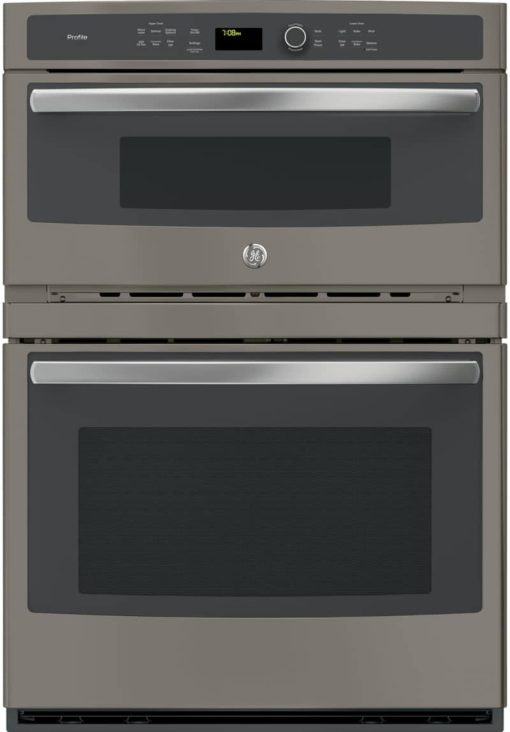 GE Profile 30" Slate Built-In Convection Combination Microwave Wall Oven