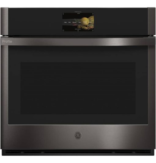 GE Profile ADA 30" Black Stainless Steel Built-In Smart Convection Single Wall Oven With No Preheat Air Fry & Precision Cooking