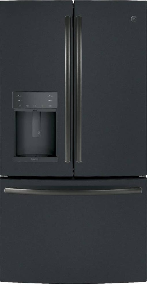 GE Profile ADA ENERGY STAR 22.1 Cu. Ft. Black Slate Counter-Depth French-Door Refrigerator With Hands-Free AutoFill
