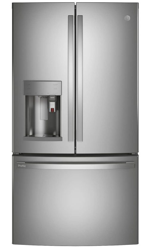 GE Profile ADA ENERGY STAR 22.1 Cu. Ft. Fingerprint Resistant Stainless Steel Smart Counter-Depth French-Door Refrigerator With Keurig K-Cup Brewing System