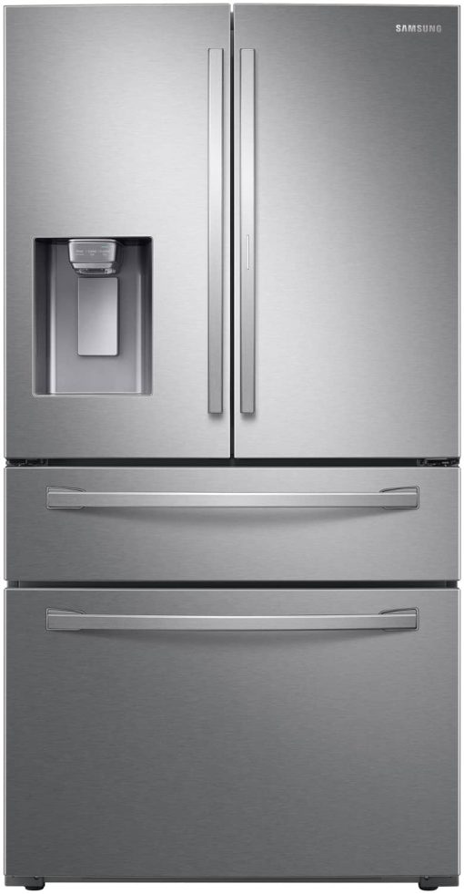 Samsung ADA 22 Cu. Ft. Food Showcase Fingerprint Resistant Stainless Steel Counter Depth 4Door French Door Refrigerator -