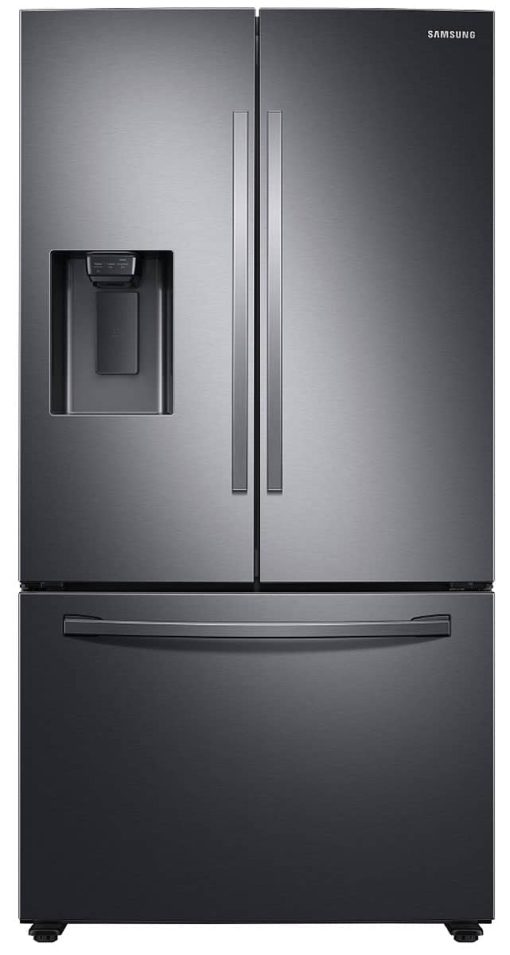 Samsung 27 Cu. Ft. Fingerprint Resistant Black Stainless Steel French Door Refrigerator With External Water & Ice Dispenser