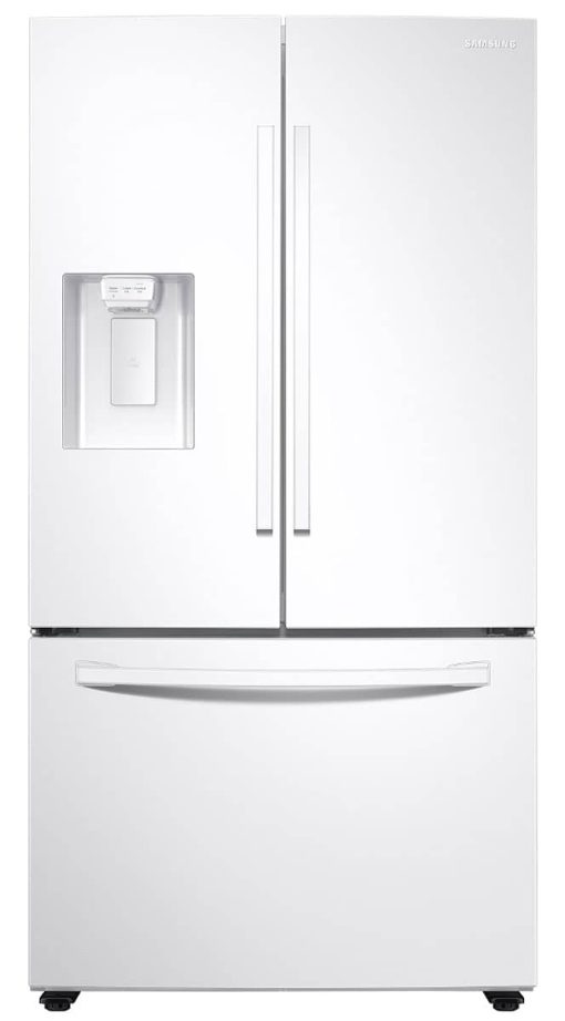 Samsung 27 Cu. Ft. White French Door Refrigerator With External Water & Ice Dispenser