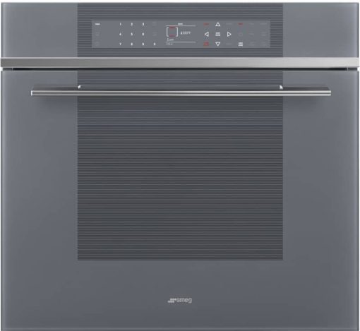 Smeg Linea 30" Silver Single Wall Oven, Thermo-Ventilated, Self-Cleaning