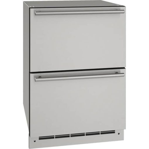 U-Line 24" Stainless Steel Outdoor Refrigerator Drawers