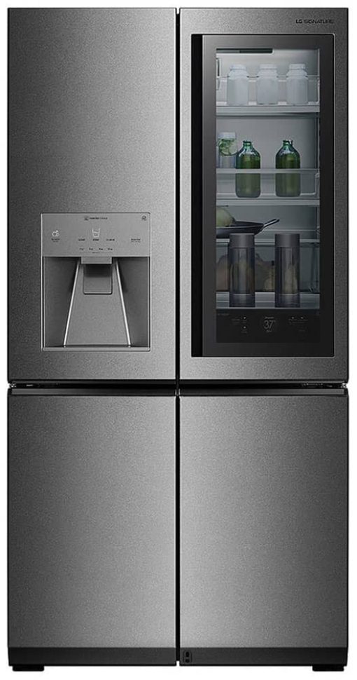 LG SIGNATURE ADA 23 Cu. Ft. Textured Steel Smart Wi-Fi InstaView Door-In-Door Counter-Depth Refrigerator