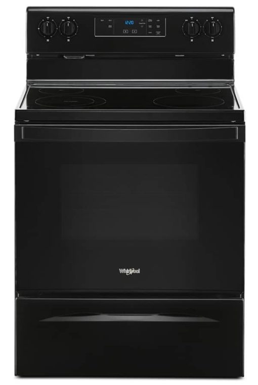 Whirlpool 5.3 Cu. Ft. Black Electric Range With Keep Warm Setting