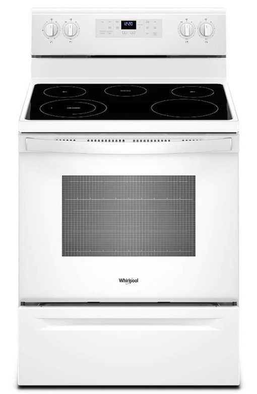 Whirlpool 5.3 Cu. Ft. White Freestanding Electric Range With 5 Elements
