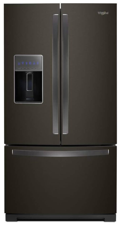 Whirlpool 36" Black Stainless French Door Refrigerator