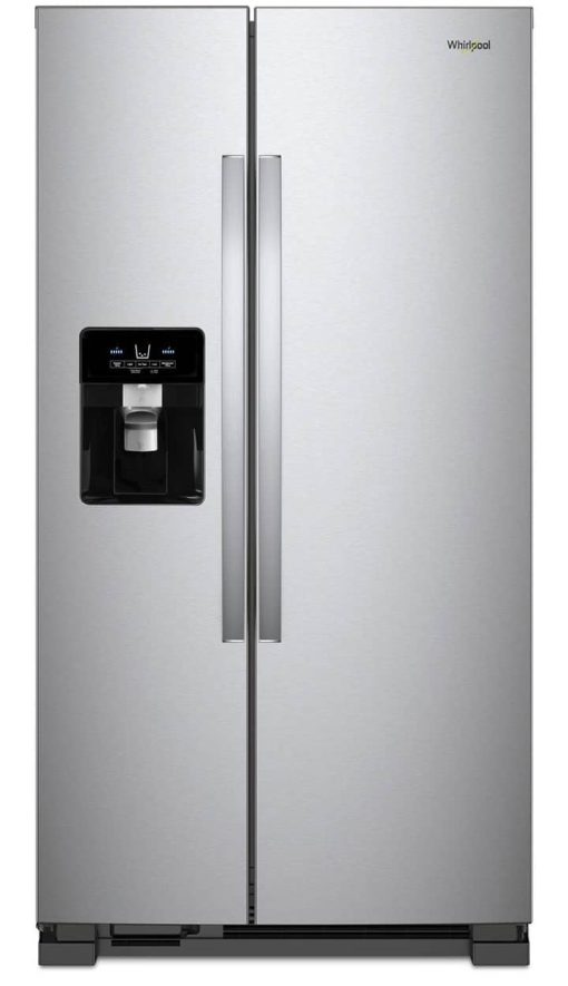 Whirlpool ADA 33" Monochromatic Stainless Steel Side-By-Side Refrigerator