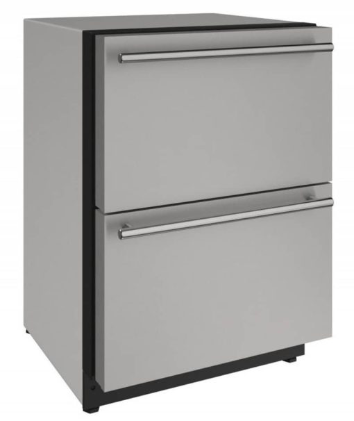 U-Line 24" Stainless Steel Refrigerator Drawers