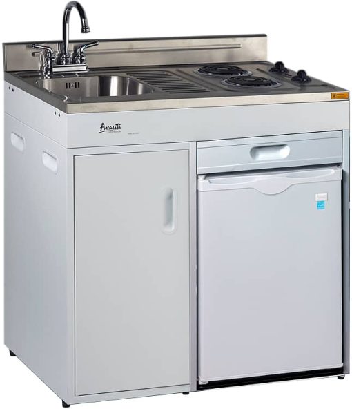Avanti 36" Complete Compact Kitchen With Refrigerator