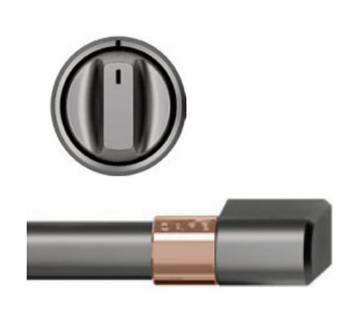 Cafe Brushed Black Front Control Electric Knobs and Handles