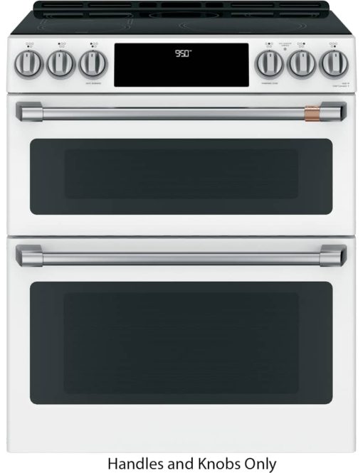 Cafe Brushed Stainless Front Control Induction Knobs and Handles - Image 2