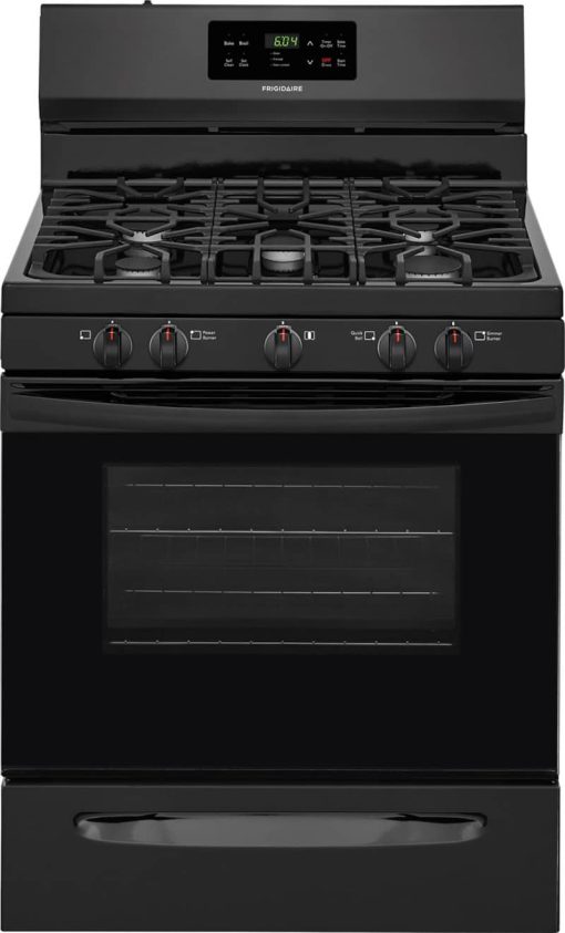 Frigidaire 30" Black Gas Range