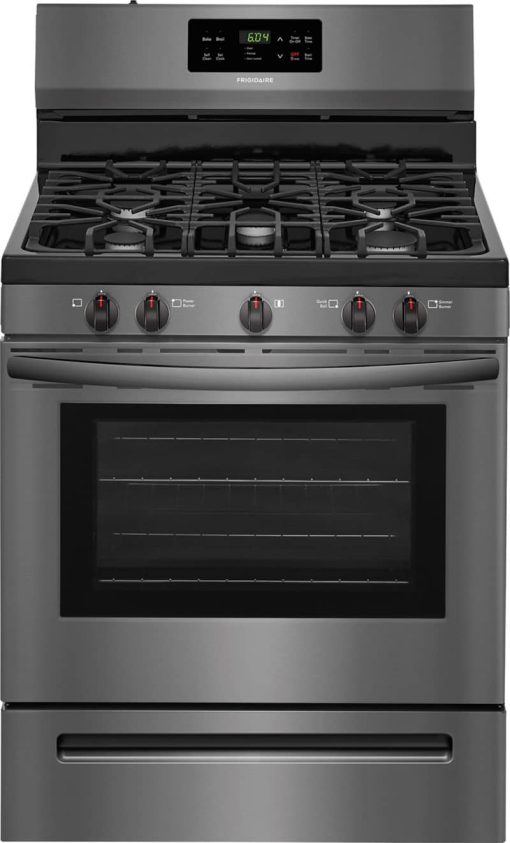Frigidaire 30" Black Stainless Steel Gas Range