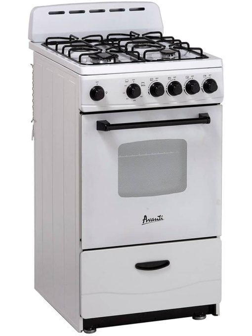 Avanti ADA 20" White Gas Range