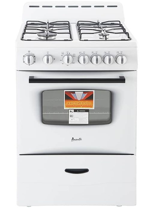 Avanti ADA 24" White Gas Range