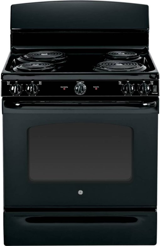 GE 30" Black Free-Standing Electric Range