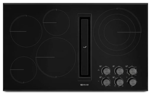 JennAir 36" Black Floating Glass JX3 Electric Downdraft Cooktop