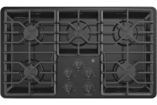 GE ADA 36" Black Built-In Gas Cooktop With Dishwasher-Safe Grates